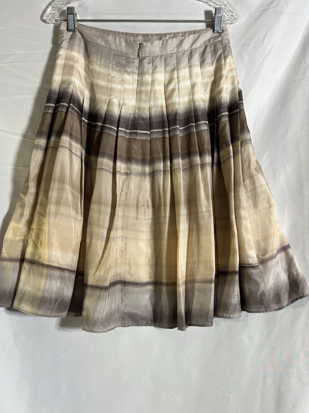Theory Angelina Silk Pleated Skirt Drop Waist Coquette Minimalist Quiet Luxury 2 - Picture 5 of 6